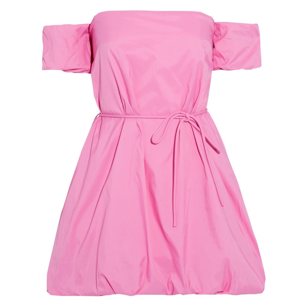 Staud off the shoulder gathered dress